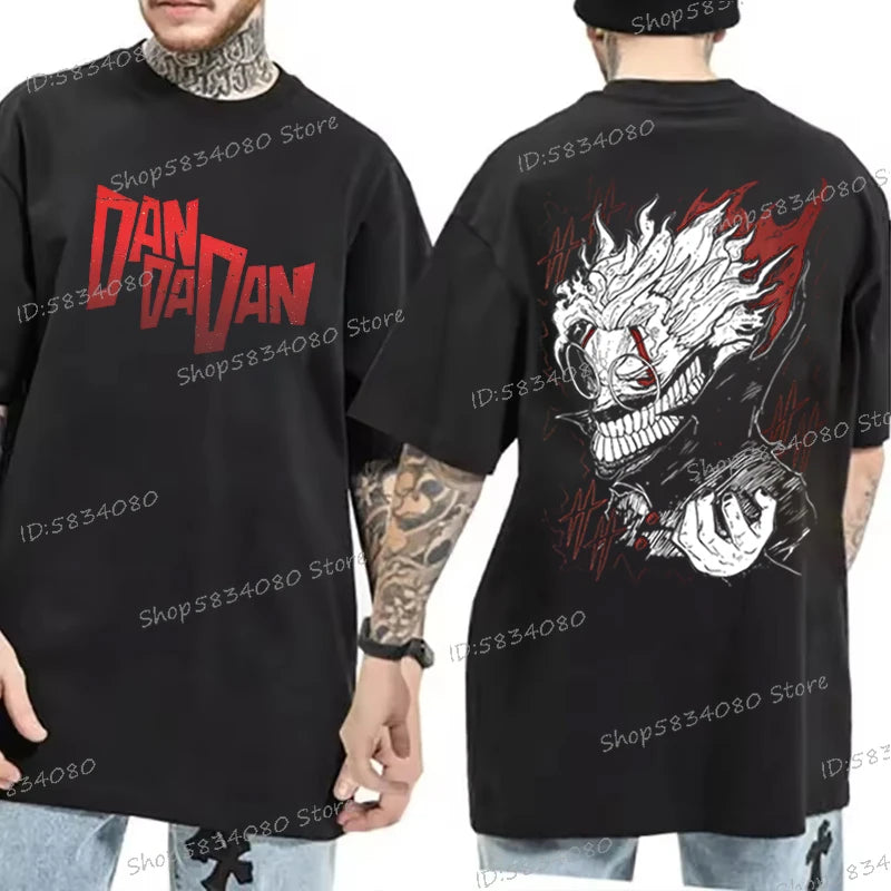 Dandadan Okarun T-shirt Men Women Japanese Anime Fashion Streetwear Top Retro Manga Men Clothes Anime Dan Da Dan Vintage Tshirts